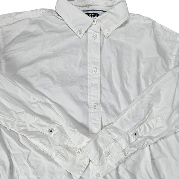 J. Crew Relaxed-fit washed cotton poplin shirt White 4 AX583 - Picture 10 of 10